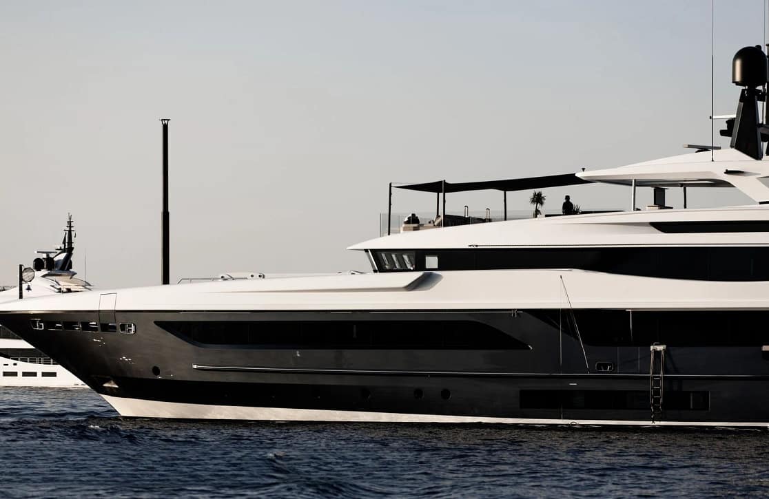 An image of Severin’s yacht