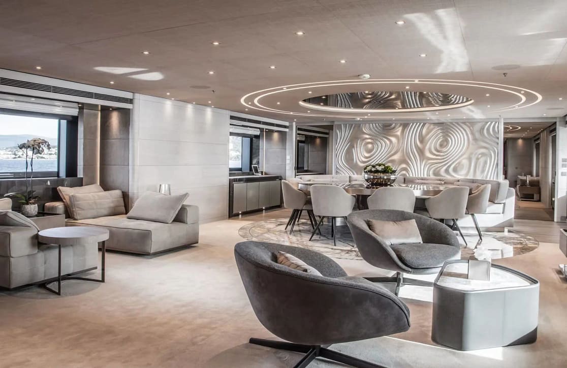 An image of Severin’s yacht