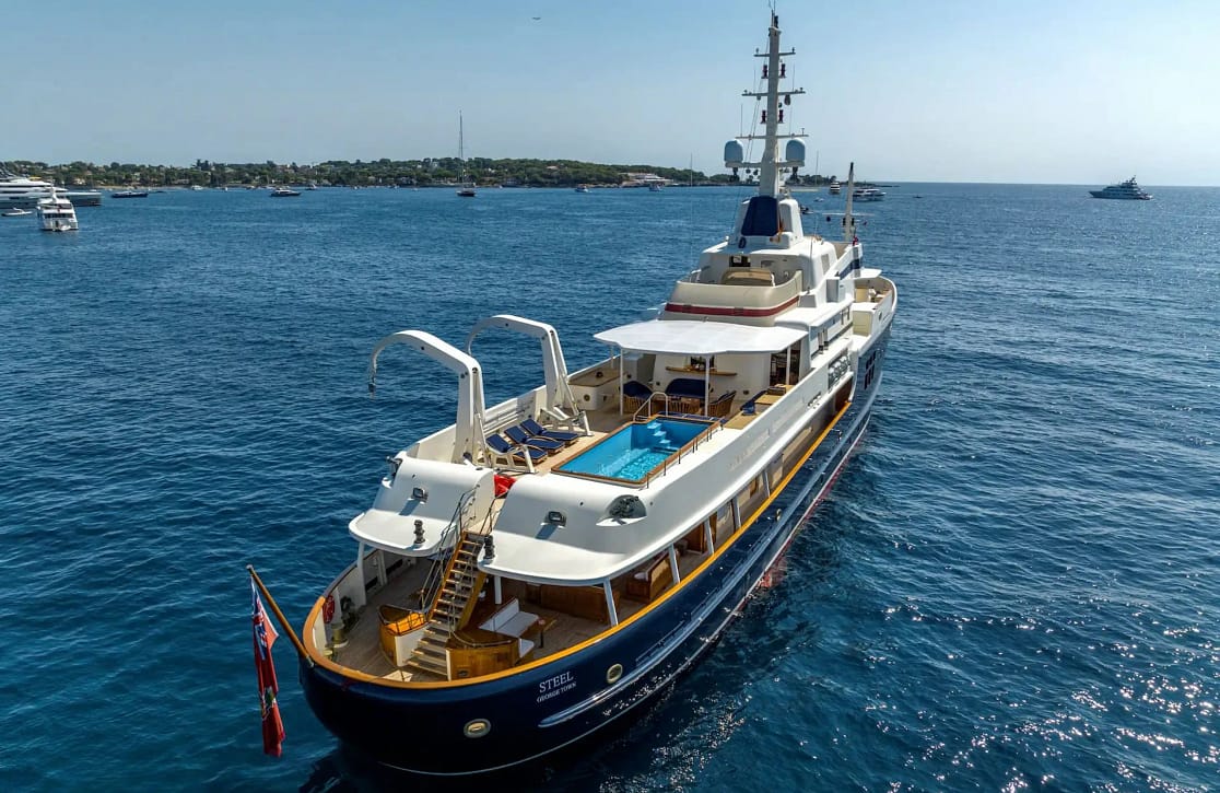 An image of Steel yacht