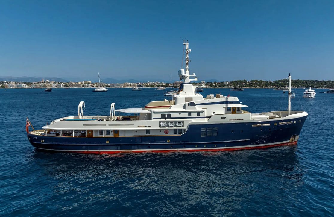 An image of Steel yacht