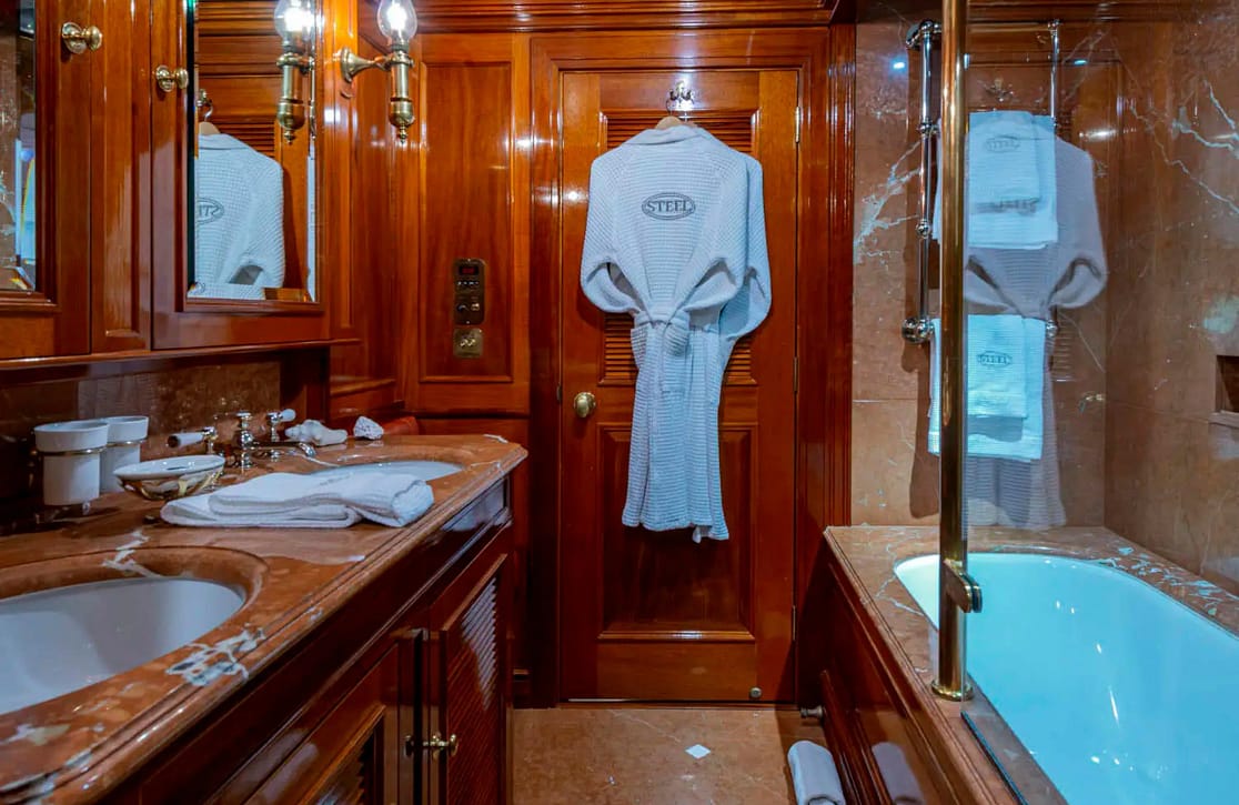 An image of Steel yacht