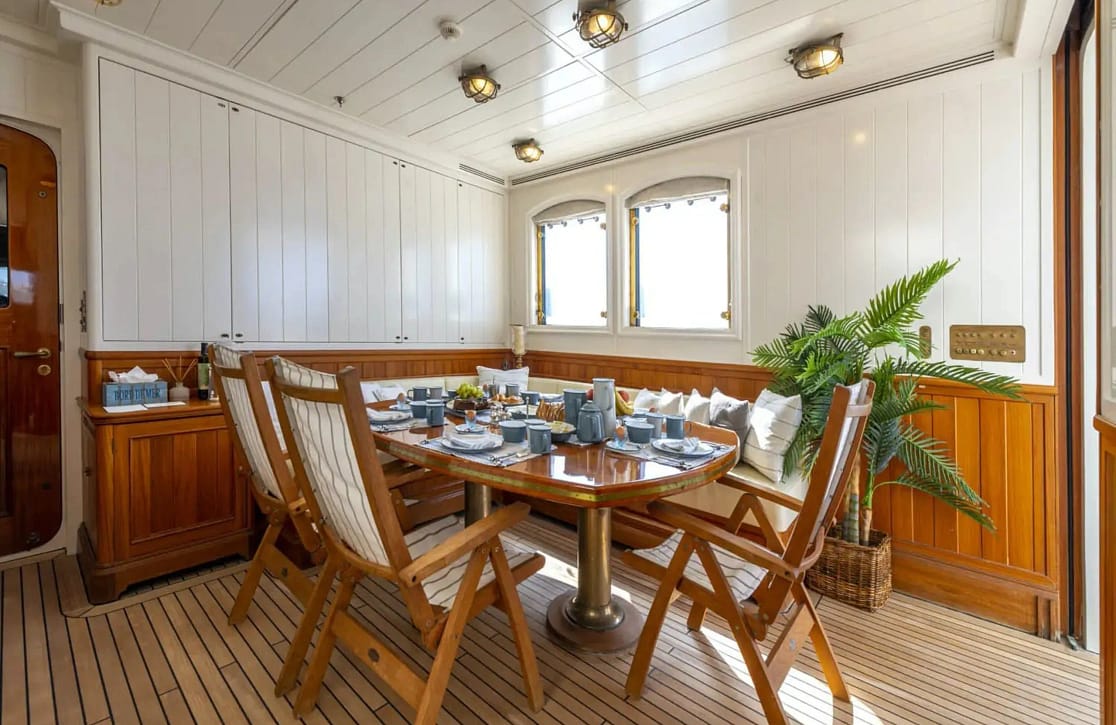 An image of Steel yacht