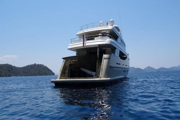 An image of Steel yacht